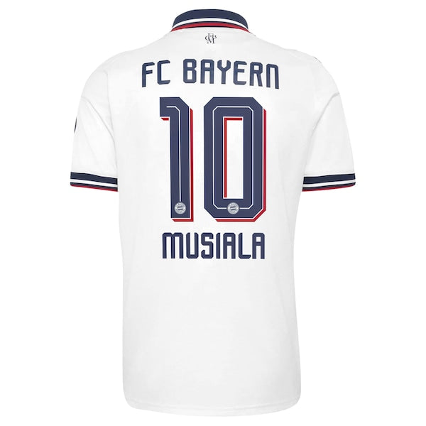 Jamal Musiala Bayern Munich Official-Adidas 2026/27 Away Replica Jersey - White