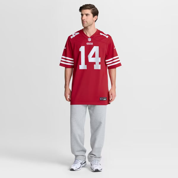 Kurtis Rourke San Francisco 49ers Official-Nike Team Game Jersey - Scarlet