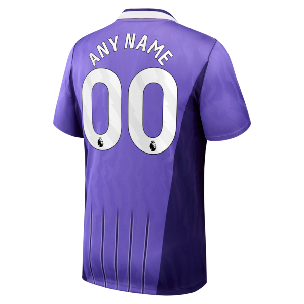 Tottenham Hotspur Official-Nike 2026/27 Third Stadium Replica Custom Jersey - Purple