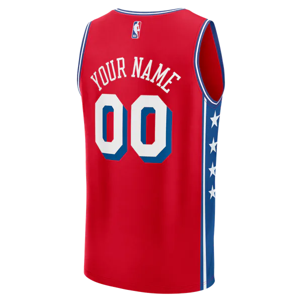 Teams Fans Shop Philadelphia 76ers Fanatics Fast Break Jersey - Red