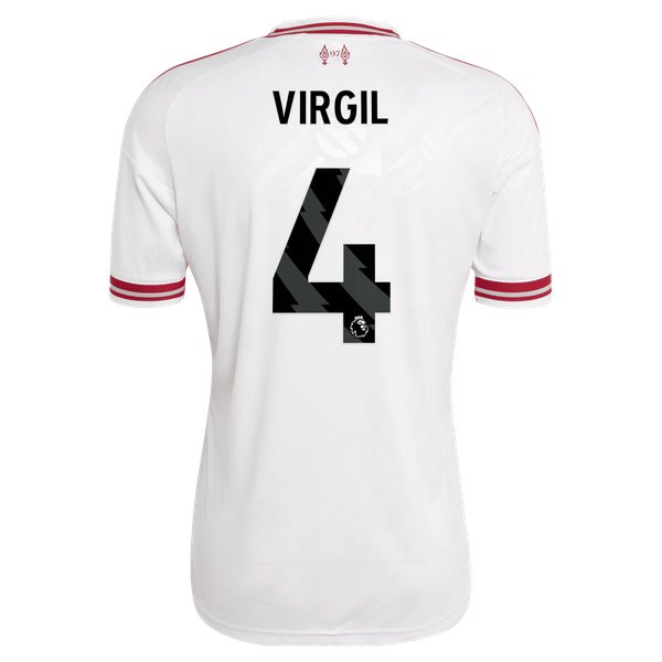 Virgil van Dijk Liverpool Official-Adidas 2026/27 Away Replica Jersey - White
