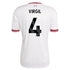 Virgil van Dijk Liverpool Official-Adidas 2026/27 Away Replica Jersey - White