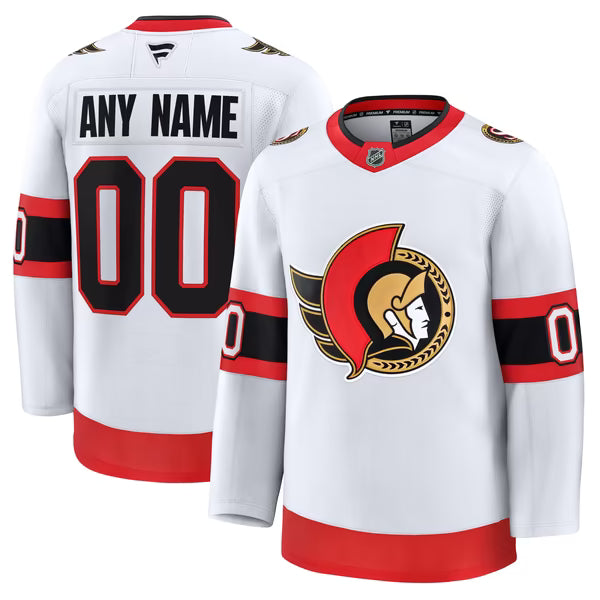 Teams Fans Shop Ottawa Senators Fanatics Away Premium Custom Jersey - White