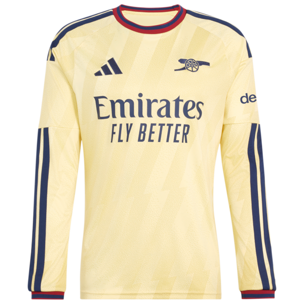 Eberechi Eze Arsenal Official-Adidas 2026/27 Third Replica Long Sleeve Jersey - Yellow
