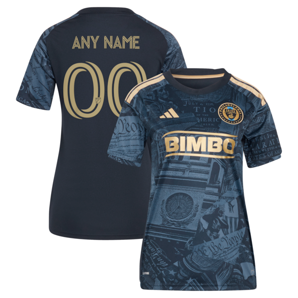 Official-Adidas Philadelphia Union Women's 2026 1776 Kit Replica Custom Jersey Navy