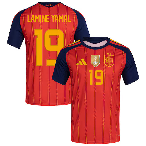 Lamine Yamal Spain National Team Official-Adidas 2026 FIFA World Cup Champions Replica Jersey - Red