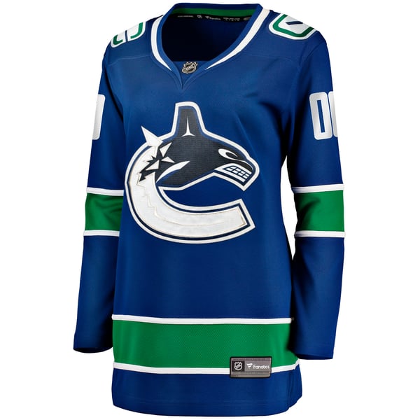 Teams Fans Shop Women's Vancouver Canucks Breakaway Custom Jersey