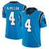Tetairoa McMillan Carolina Panthers Official-Nike Alternate Vapor F.U.S.E. Stitched Limited Jersey - Blue