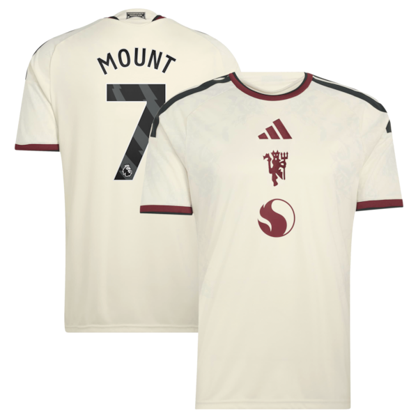 Mason Mount Manchester United Official-Adidas 2026/27 Third Replica Jersey - Cream