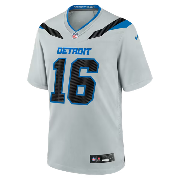Jared Goff Detroit Lions Official-Nike 2026 Rivalries Collection Game Jersey - Silver