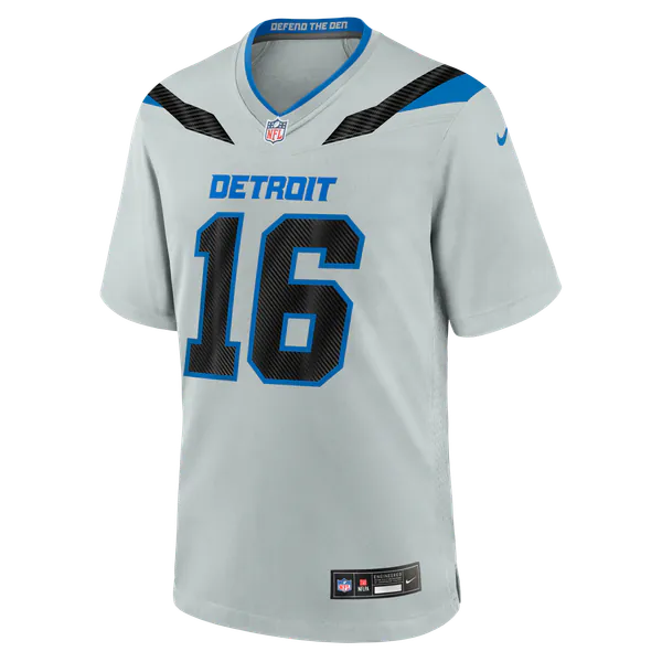 Jared Goff Detroit Lions Official-Nike 2026 Rivalries Collection Game Jersey - Silver