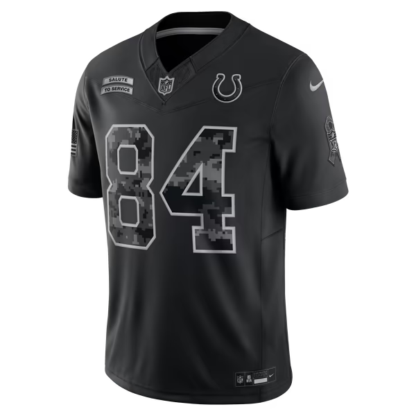 Tyler Warren Indianapolis Colts Official-Nike 2026 Salute to Service Stitched Limited Jersey - Black