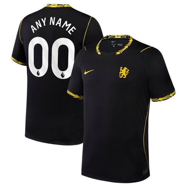 Chelsea Official-Nike 2026/27 Away Stadium Replica Custom Jersey - Black