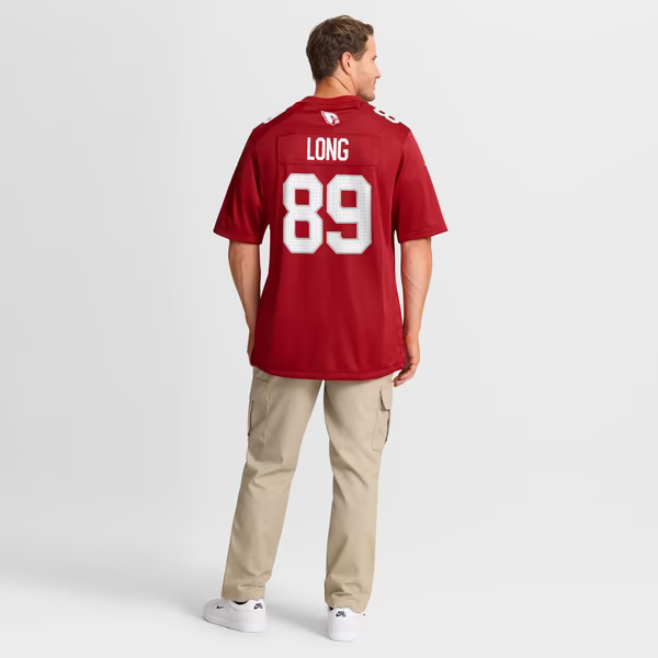 Hunter Long Arizona Cardinals Official-Nike Team Game Jersey - Cardinal