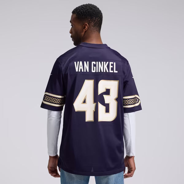 Andrew Van Ginkel Minnesota Vikings Official-Nike 2026 Rivalries Collection Game Jersey - Purple