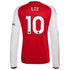 Eberechi Eze Arsenal Official-Adidas 2026/27 Home Replica Long Sleeve Jersey - Red