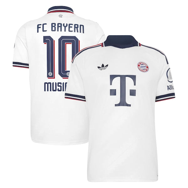 Jamal Musiala Bayern Munich Official-Adidas 2026/27 Away Replica Jersey - White