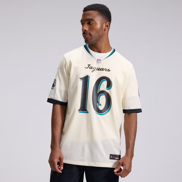 Trevor Lawrence Jacksonville Jaguars Official-Nike 2026 Rivalries Collection Game Jersey - Natural