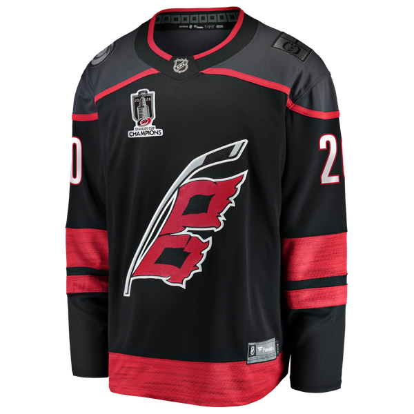 Teams Fans Shop Sebastian Aho Carolina Hurricanes Fanatics 2026 Stanley Cup Jersey