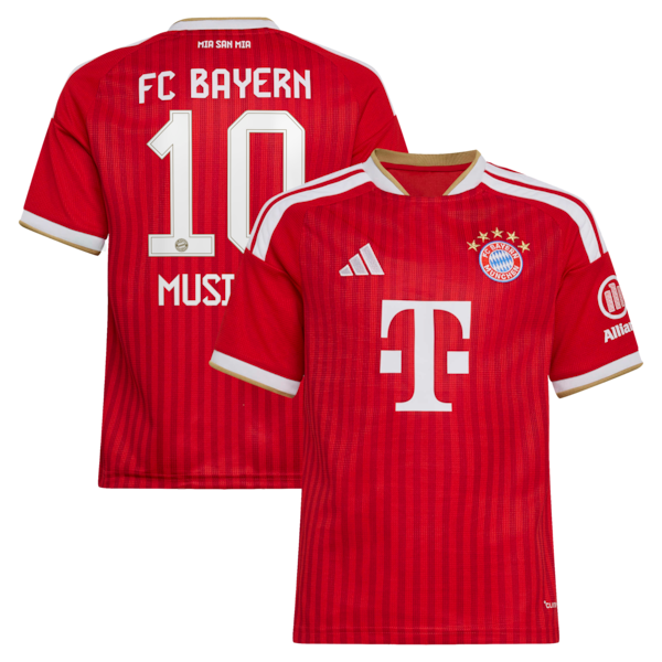 Official-Adidas Jamal Musiala Bayern Munich 2026/27 Home Replica Youth Jersey Red