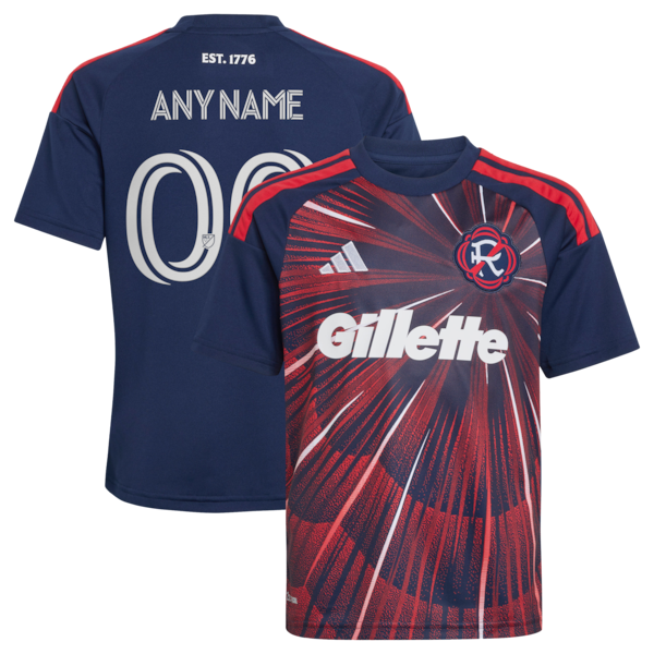 Official-Adidas New England Revolution 2026 Independence Day Replica Custom Jersey Blue