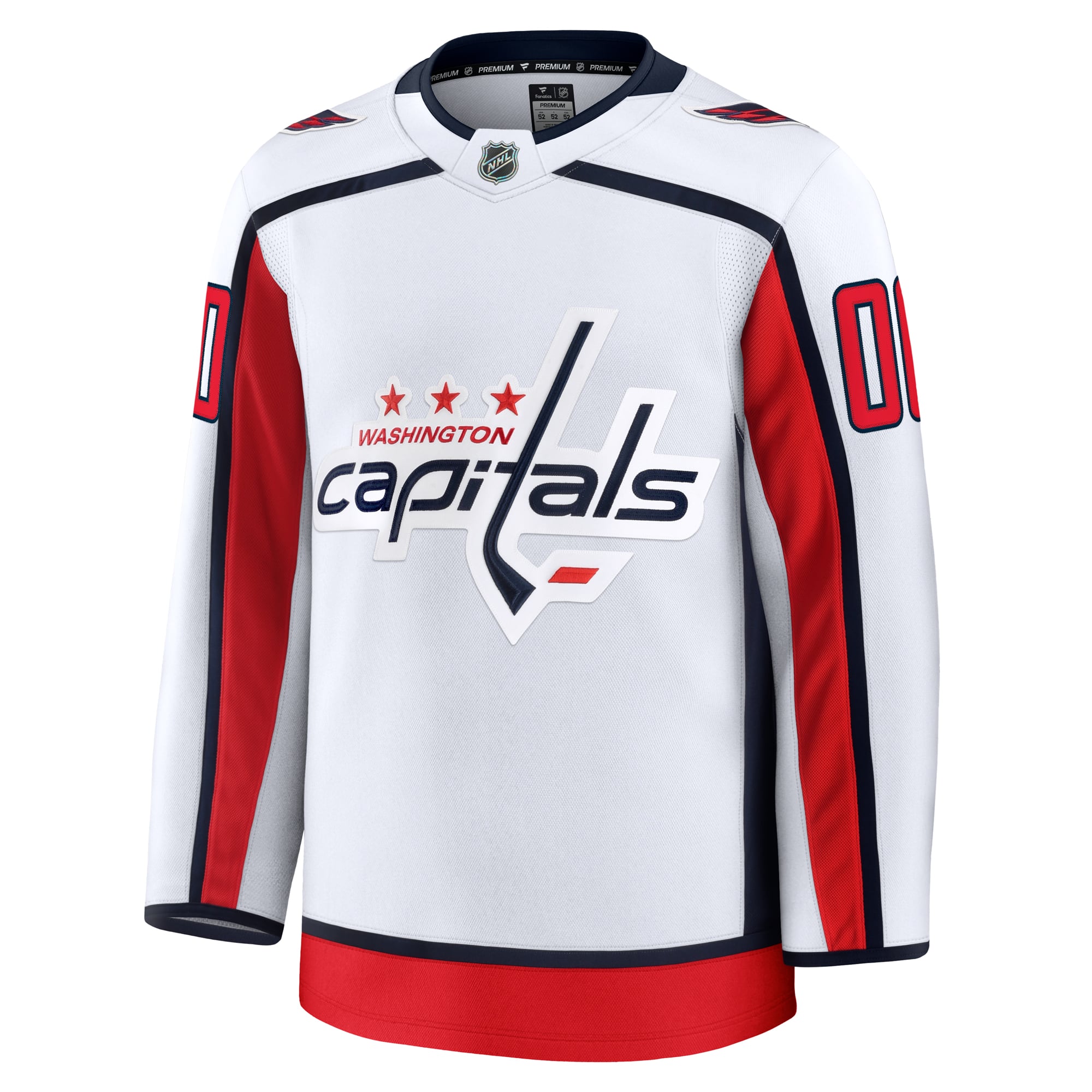 Teams Fans Shop Fanatics Washington Capitals Away Premium Custom Jersey - White