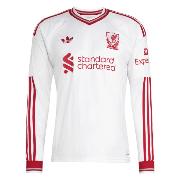 Liverpool Official-Adidas 2026/27 Away Replica Long Sleeve Jersey - White