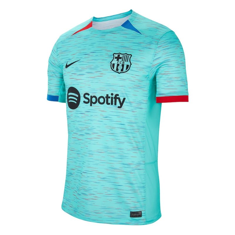 Pedri Barcelona Nike 2023/24 Third Jersey - Aqua