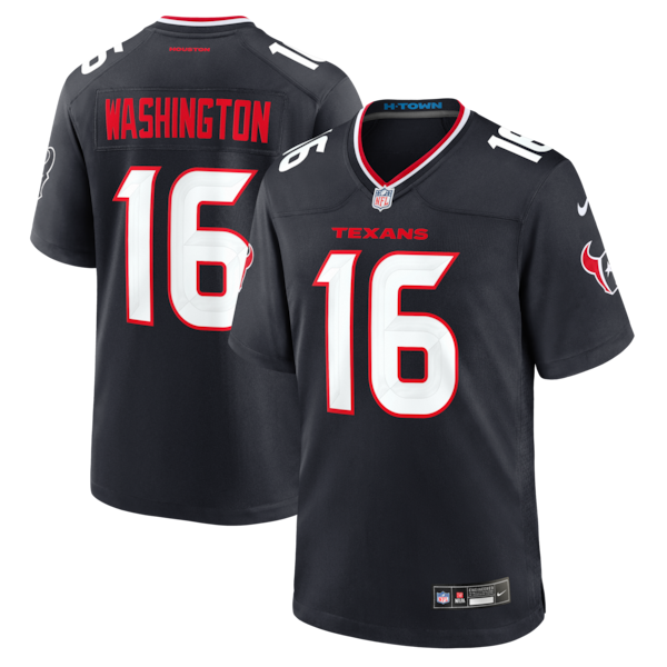 Montrell Washington Houston Texans Official-Nike Team Game Jersey - Navy
