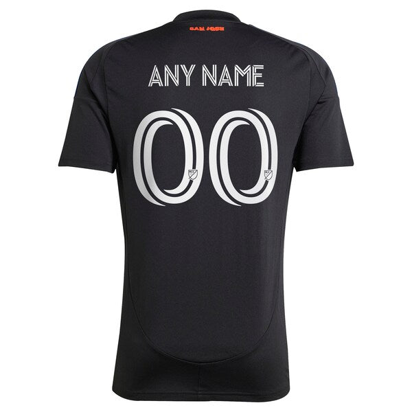 Official-Adidas San Jose Earthquakes 2025 Headliner Replica Custom Jersey Black