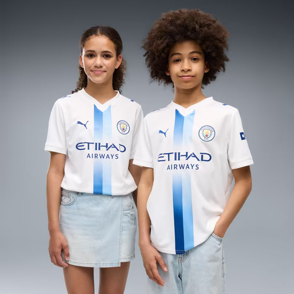 Manchester City Official-Puma Youth 2026/27 Third Replica Jersey - White