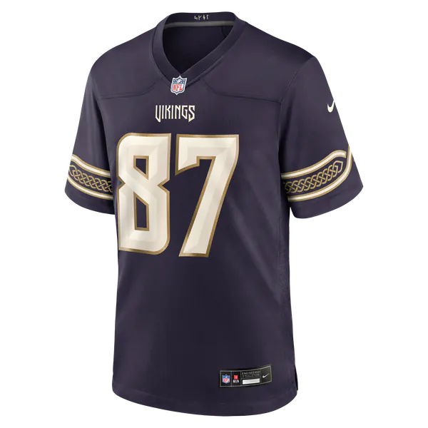 T.J. Hockenson Minnesota Vikings Official-Nike 2026 Rivalries Collection Game Jersey - Purple
