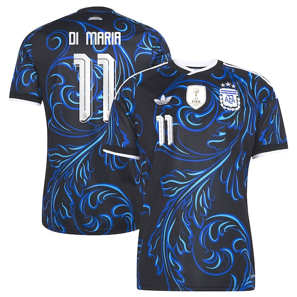 Official-Adidas Angel Di Maria Argentina National Team 2026 Away Replica Jersey Black