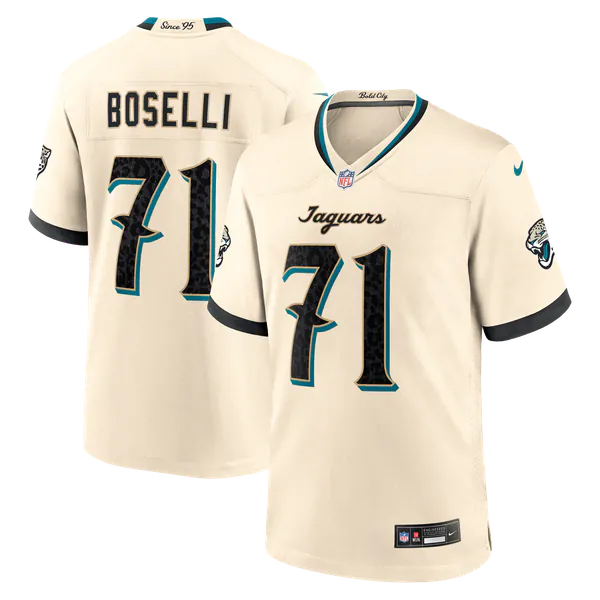 Tony Boselli Jacksonville Jaguars Official-Nike 2026 Rivalries Collection Game Jersey - Natural