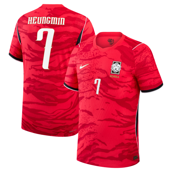 Official-nike Son Heung-Min South Korea National Team 2026 Home Match Authentic Jersey Red
