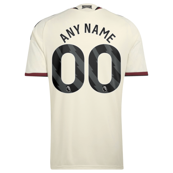 Manchester United Official-Adidas 2026/27 Third Replica Custom Jersey - Cream