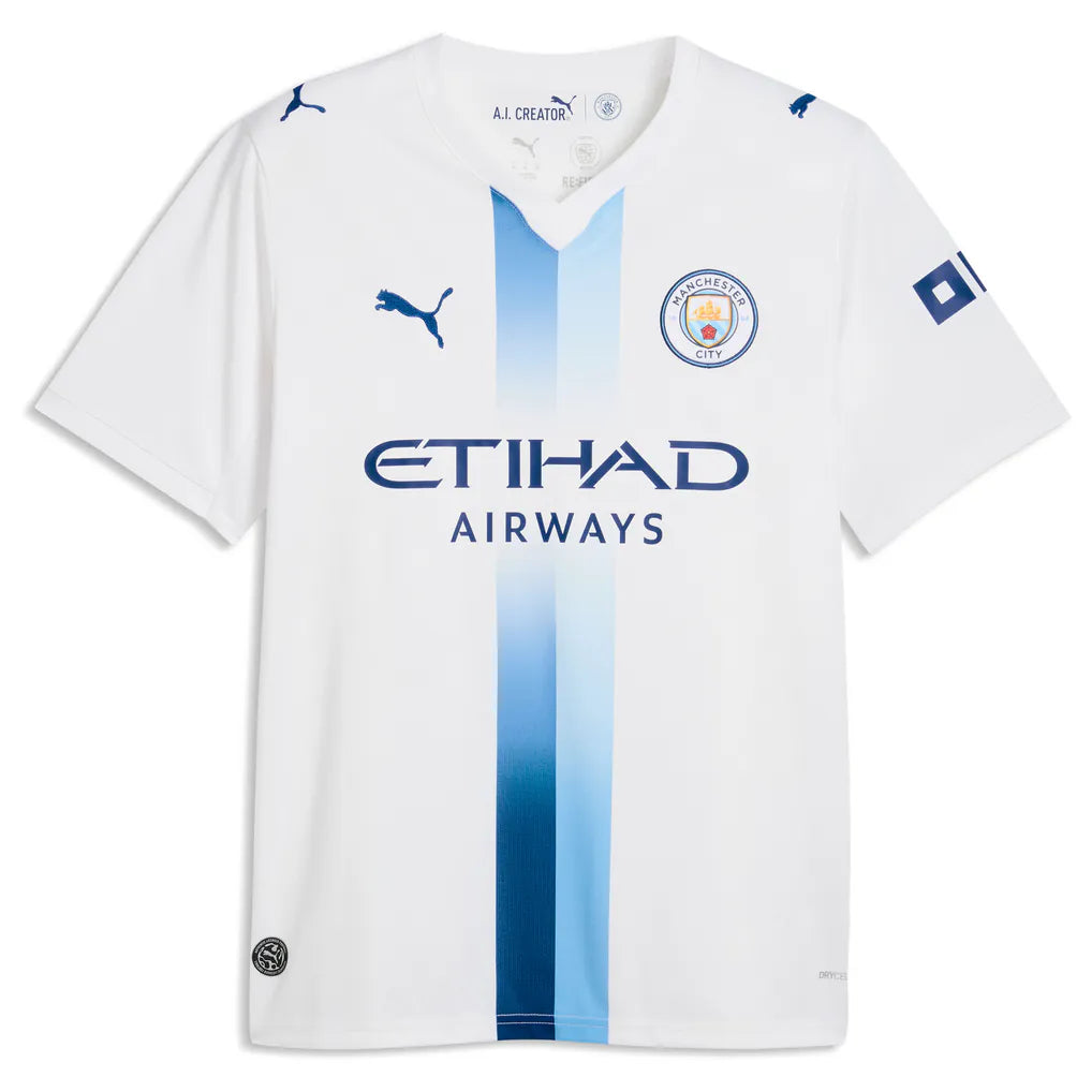 Phil Foden Manchester City Official-Puma 2026/27 Third Replica Jersey - White