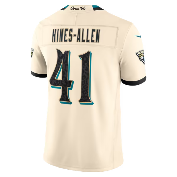 Josh Hines-Allen Jacksonville Jaguars Official-Nike 2026 Rivalries Collection Stitched Limited Jersey - Natural