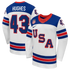 Teams Fans Shop Nike Quinn Hughes US Hockey 2026 Away Jersey - White