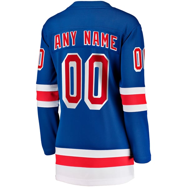 Teams Fans Shop Women's Fanatics New York Rangers Home Breakaway Custom Jersey