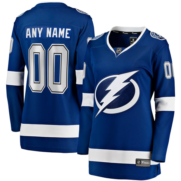 Teams Fans Shop Fanatics Women's Tampa Bay Lightning Breakaway Custom Jersey