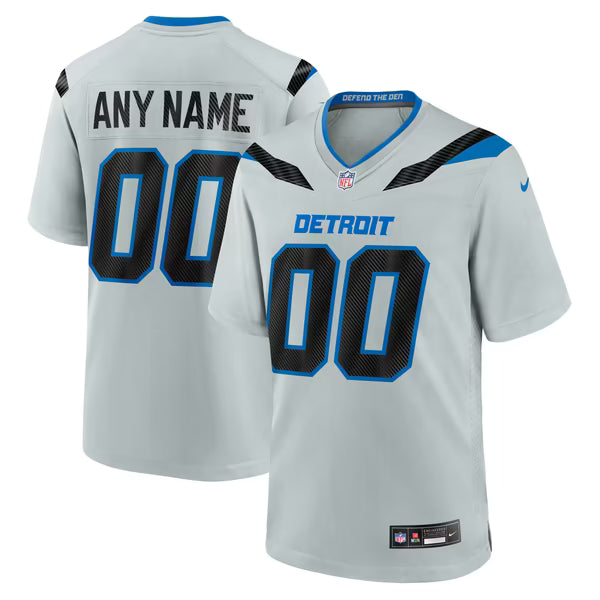 Detroit Lions Official-Nike 2026 Rivalries Collection Game Custom Jersey - Silver
