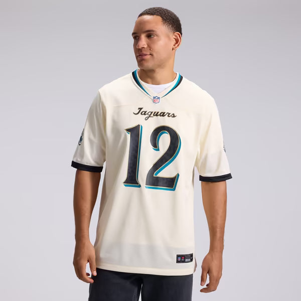 Travis Hunter Jacksonville Jaguars Official-Nike 2026 Rivalries Collection Game Jersey - Natural