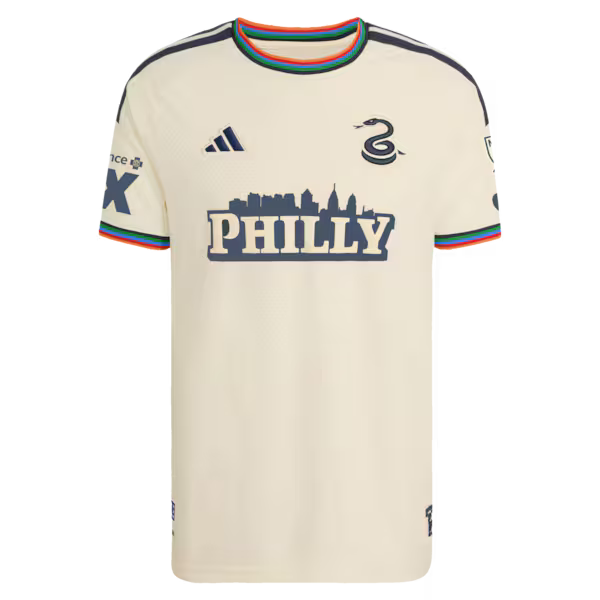 Milan Iloski Philadelphia Union Official-Adidas 2026 Archive On-Field Authentic Jersey - Tan