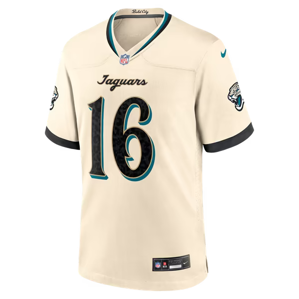 Trevor Lawrence Jacksonville Jaguars Official-Nike 2026 Rivalries Collection Game Jersey - Natural