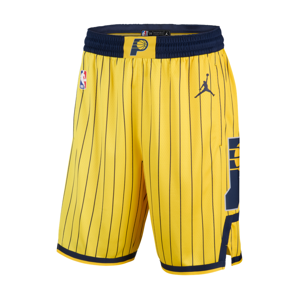 Teams Fans Shop Indiana Pacers Jordan Statement Swingman Shorts - Gold