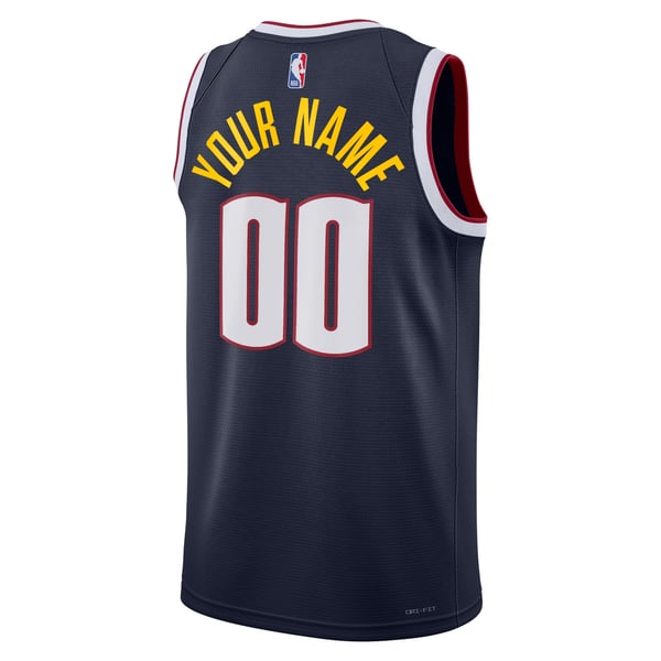 Teams Fans Shop Nike Unisex Denver Nuggets Swingman Navy Custom Jersey
