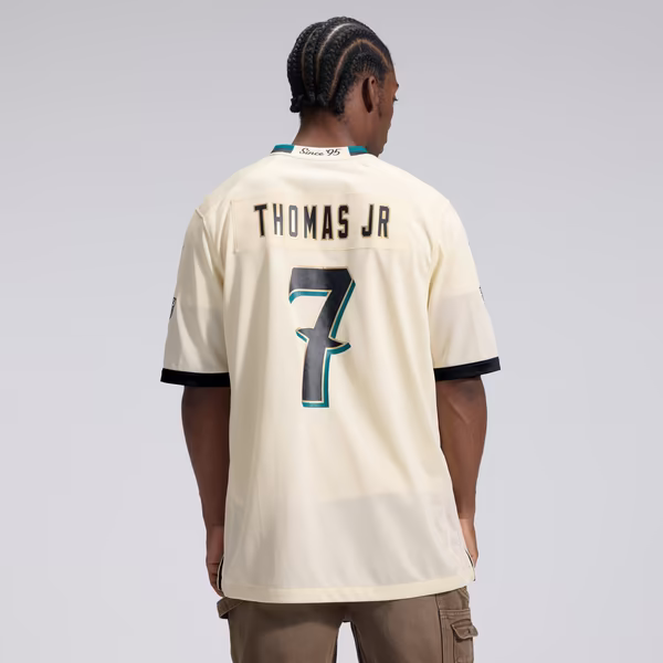 Brian Thomas Jr. Jacksonville Jaguars Official-Nike 2026 Rivalries Collection Game Jersey - Natural