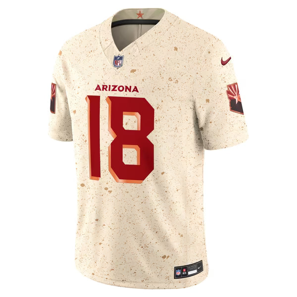 Marvin Harrison Jr. Arizona Cardinals Official-Nike Rivalries Collection Stitched Limited Jersey - Natural