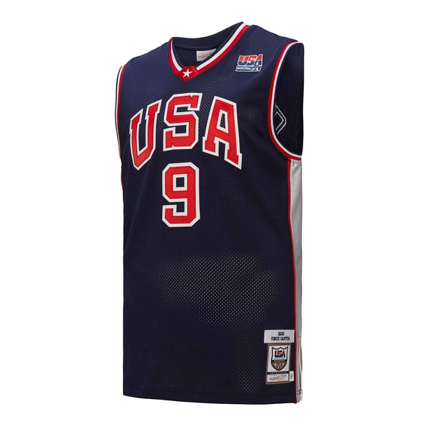 Teams Fans Shop Mitchell & Ness Men's Vince Carter USA Basketball 2000 Authentic Jersey - Navy